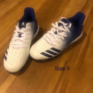Size 3 boys adidas baseball cleats